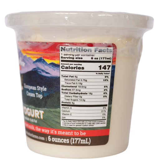 Vanilla Yogurt 6oz