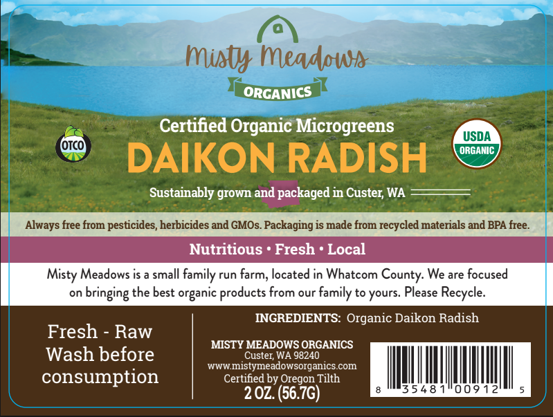 Daikon Radish Microgreens