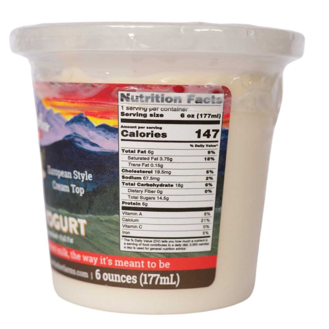 Vanilla Yogurt 6oz