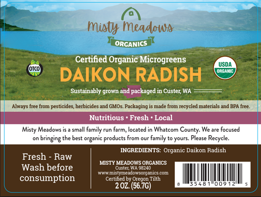 Daikon Radish Microgreens